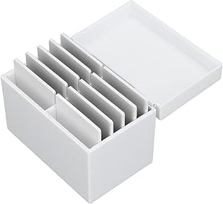 White 10-Layer Acrylic Eyelash Storage Box with Magnetic Base