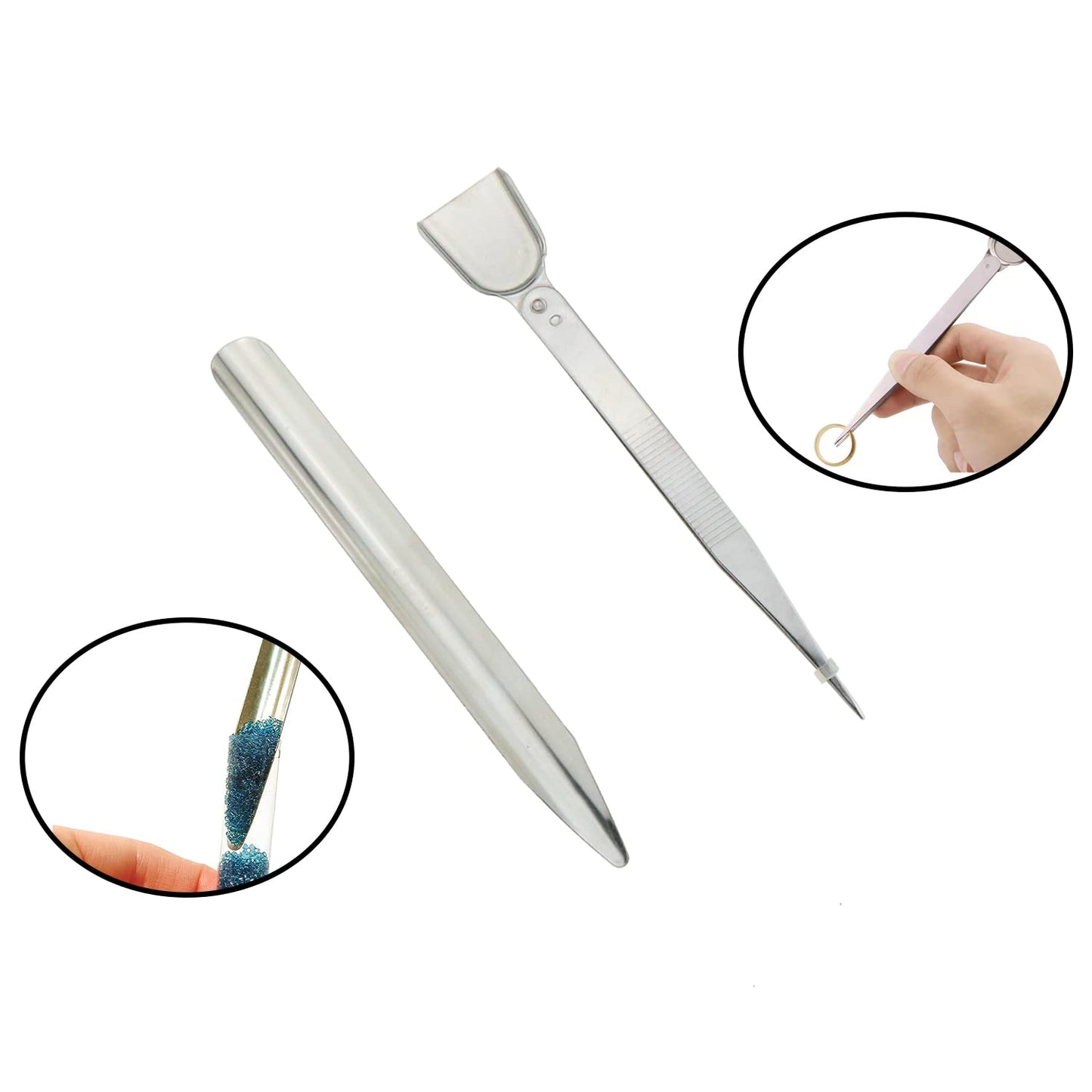 Jewelry Making Tools Set with Beading Tweezers and Scoop