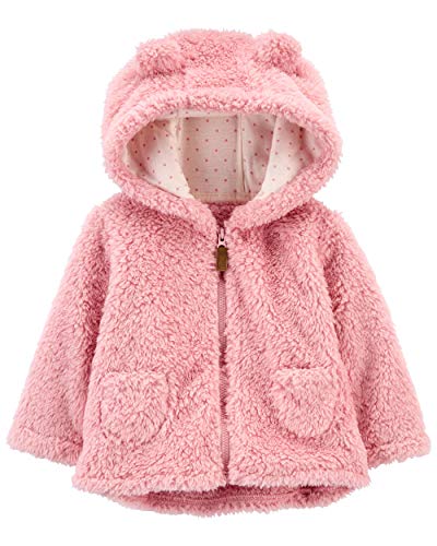 Baby Girls' Sherpa Jacket (Baby) (18 Months, Pink New)