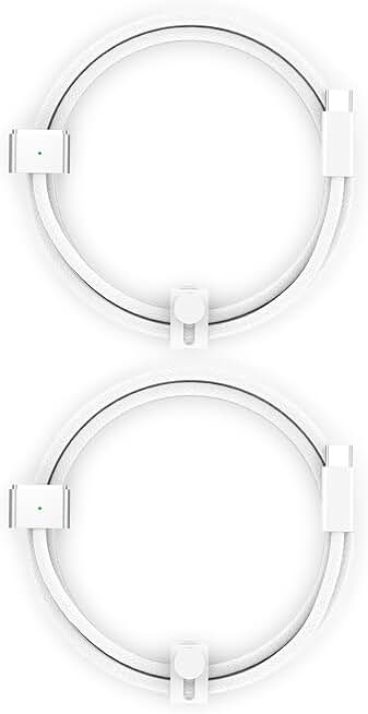 Magnetic USB C Charger Cable, 6.6ft, 2 Pack
