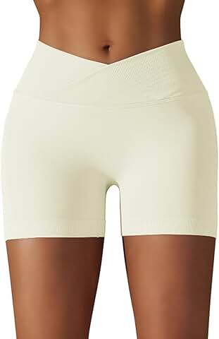 High Waist Yoga Shorts for Women with Seamless Fit