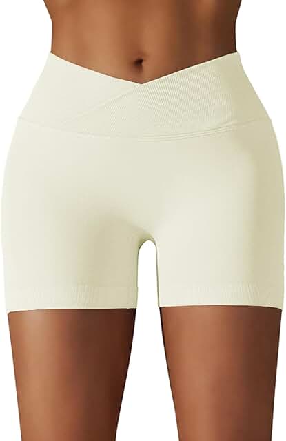 High Waist Yoga Shorts for Women with Seamless Fit