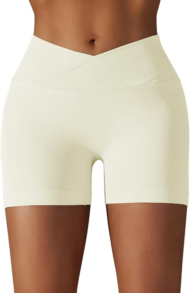 High Waist Yoga Shorts for Women with Seamless Fit