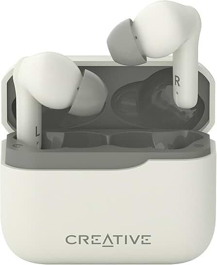 Lightweight True Wireless Earbuds with Noise Cancellation and 32-Hour Playtime