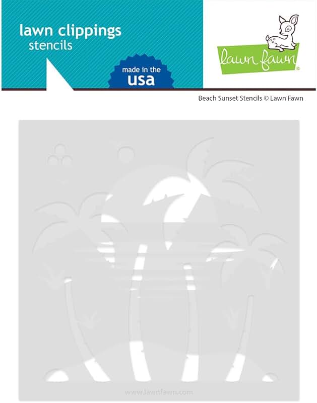 Beach Sunset Stencils