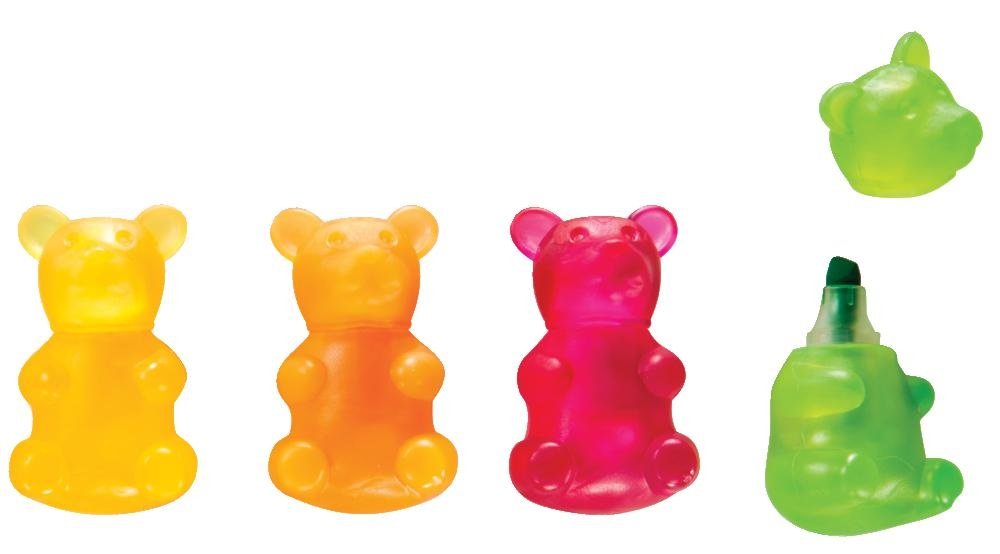 Pack of 24 Scented Gummy Bear Highlighters