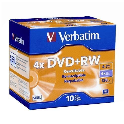 Branded 4X DVD+RW Media 20 Pack in Jewel Case (94839)