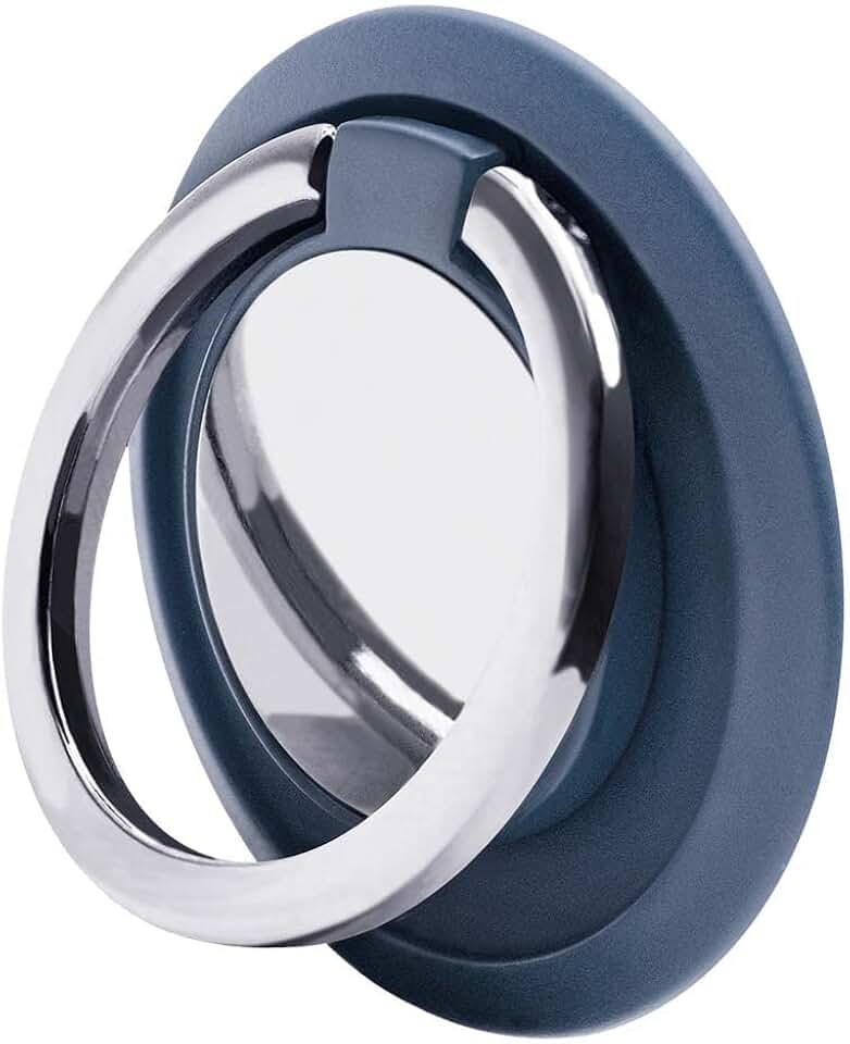 Blue 360° Phone Grip Ring Holder with Kickstand