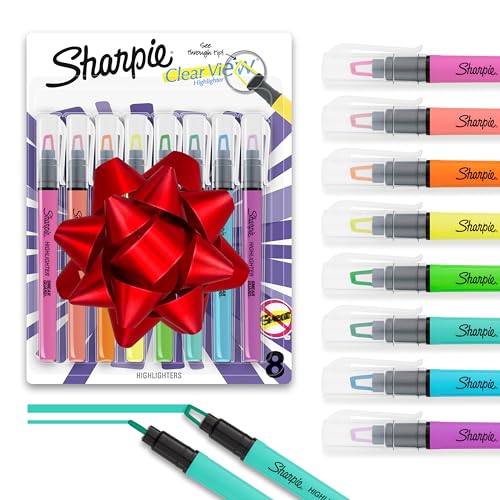 Assorted Fluorescent Highlighters, 8 Pack