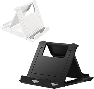 Two Portable Foldable Phone Stands for Desk