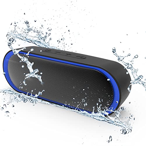 Bluetooth Speakers, Waterproof Portable Speakers with TWS, 24 Playtime, Stereo Sound, Wireless for Home Shower Pool Beach Outdoor