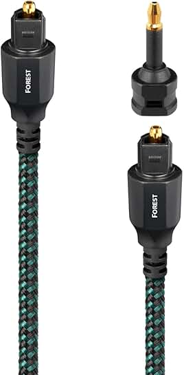 2.46 ft. Green Toslink Fiber Optic Digital Audio Cable