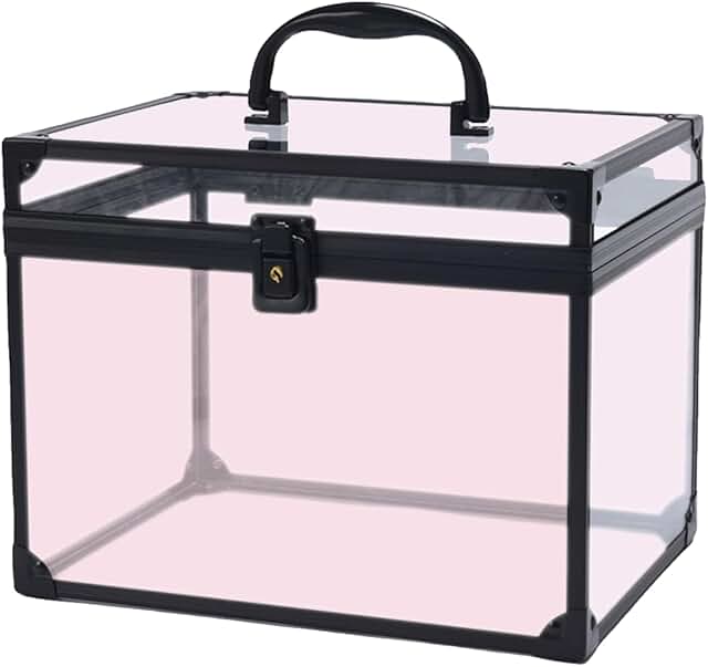 Large Clear Acrylic Makeup and Toiletry Storage Box
