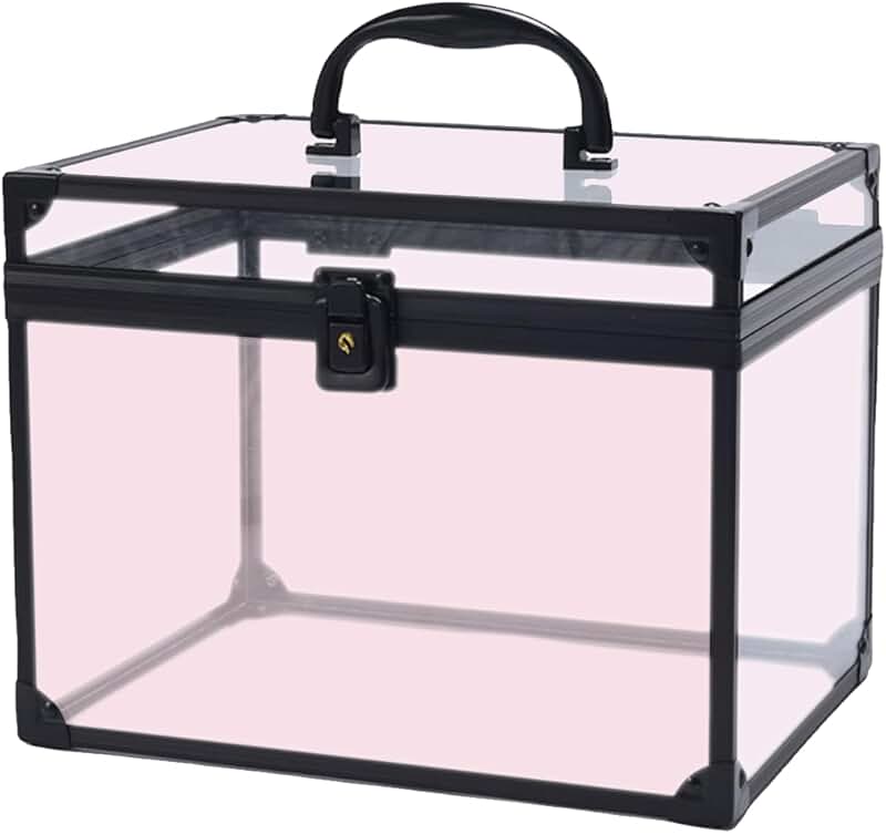 Large Clear Acrylic Makeup and Toiletry Storage Box