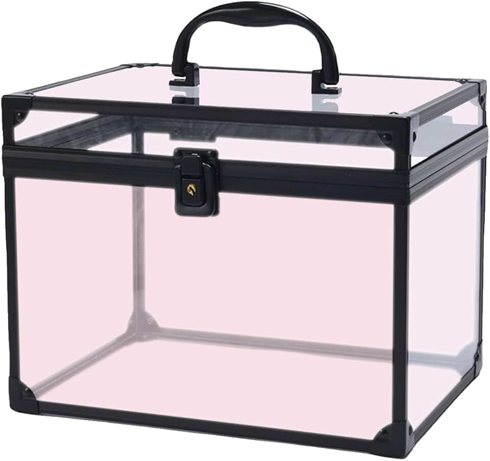 Large Clear Acrylic Makeup and Toiletry Storage Box