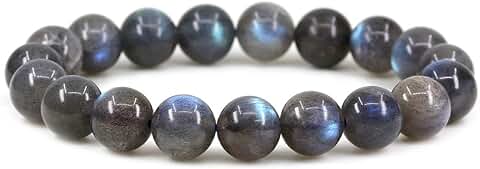 Unisex 7-Inch Rock Jasper Beaded Stretch Bracelet