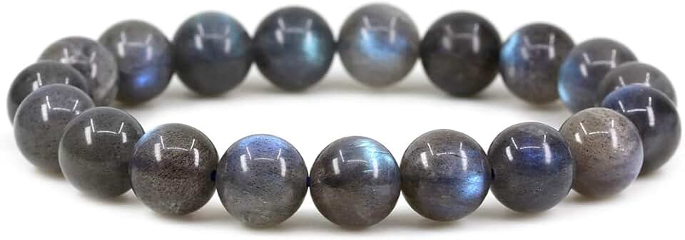 Unisex 7-Inch Rock Jasper Beaded Stretch Bracelet