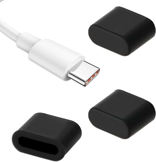 20 Pack Silicone USB C Dust Caps for Charging Ports