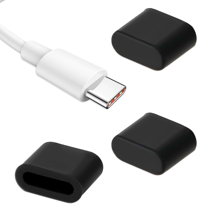 20 Pack Silicone USB C Dust Caps for Charging Ports