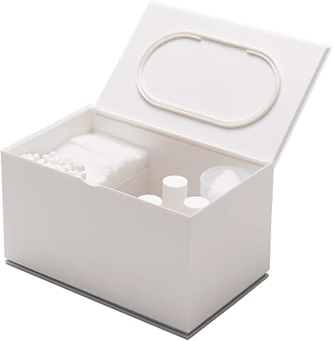 Large Cotton Bathroom Skincare and Makeup Storage Container