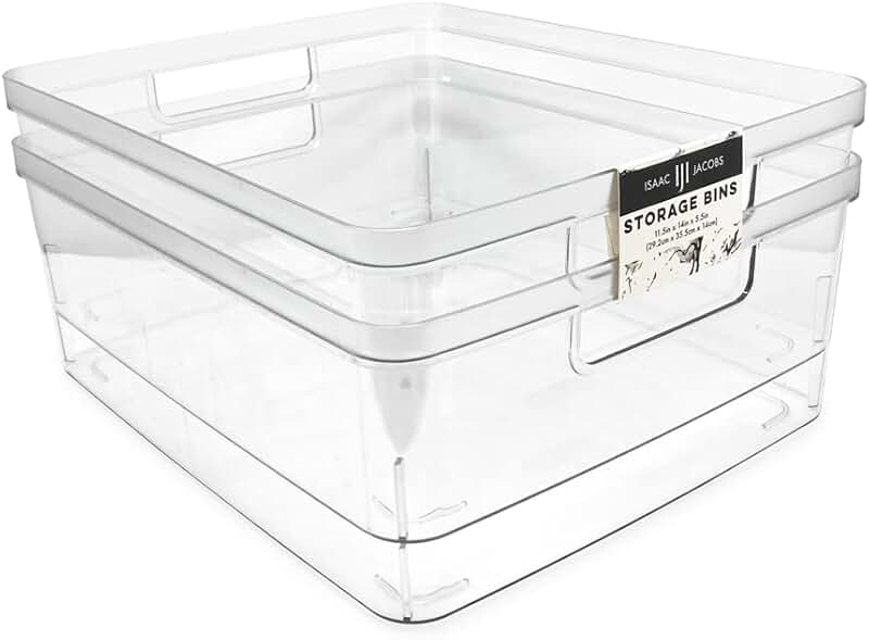 Set of 2 stainless steel bacon storage containers