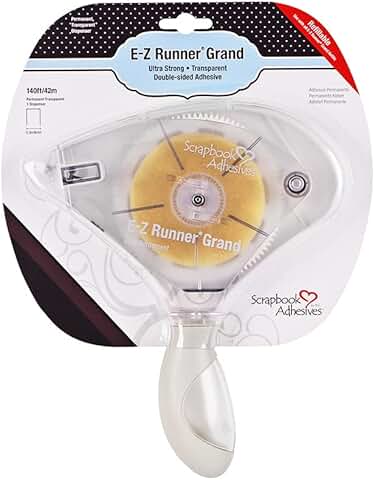 Ultra Strong Refillable Clear Scrapbook Adhesive Dispenser