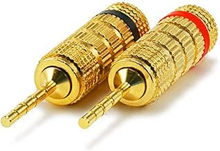 Pair of Gold Plated Speaker Pin Plugs
