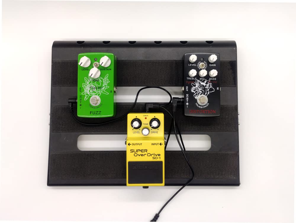 1 to 3 Way Daisy Chain Cable Power Supply Splitter Cable Adapter Guitar Effect Pedal Power Cable Black