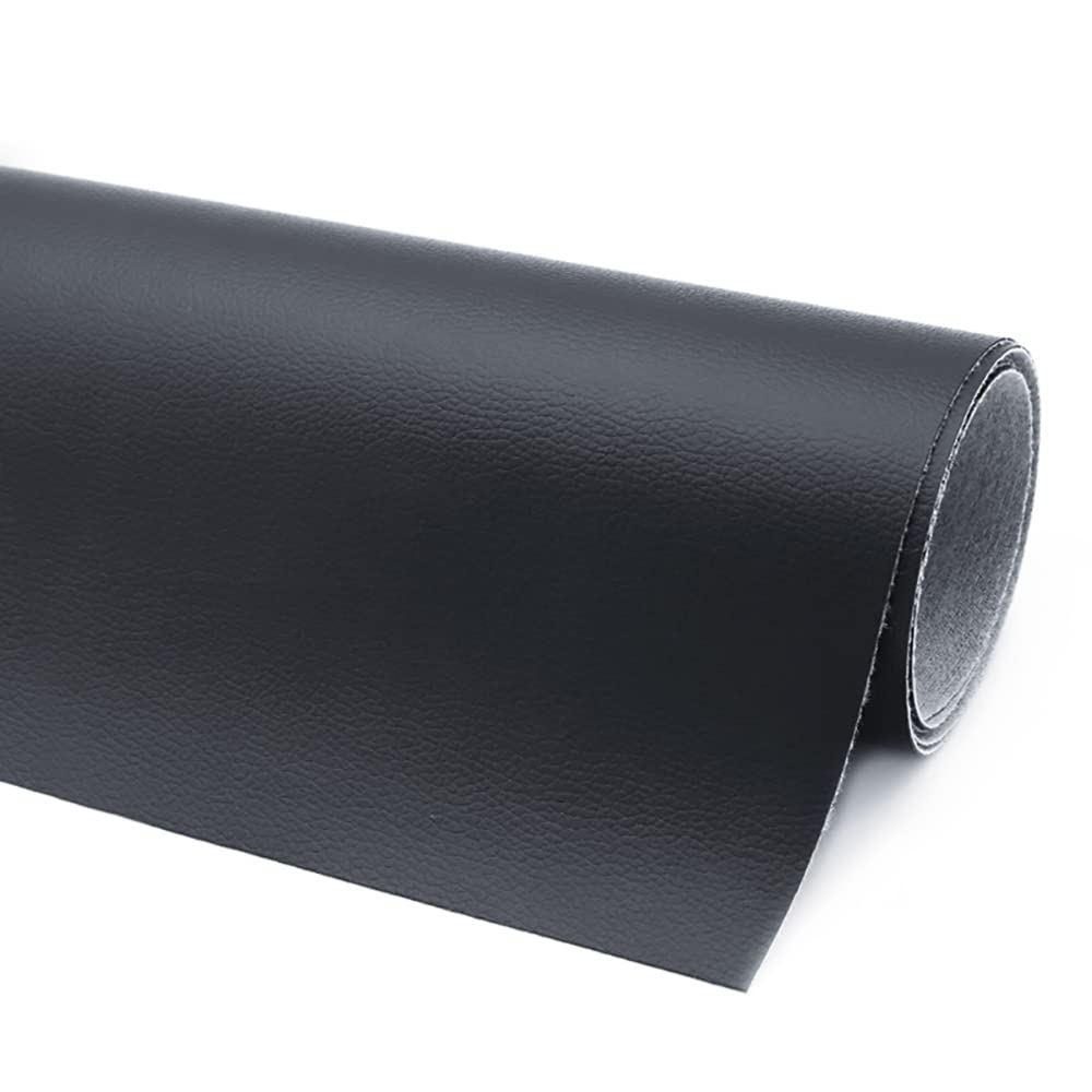 LeatherLux Black Self-Adhesive Vinyl Upholstery Repair Kit 17.3" x 78"
