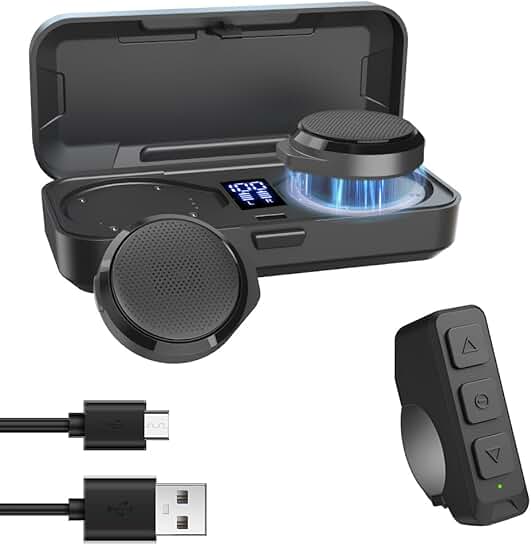 Wireless Bluetooth Helmet Speaker with Remote Control