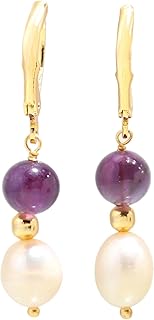 Handmade Freshwater Pearl Drop Earrings for Women