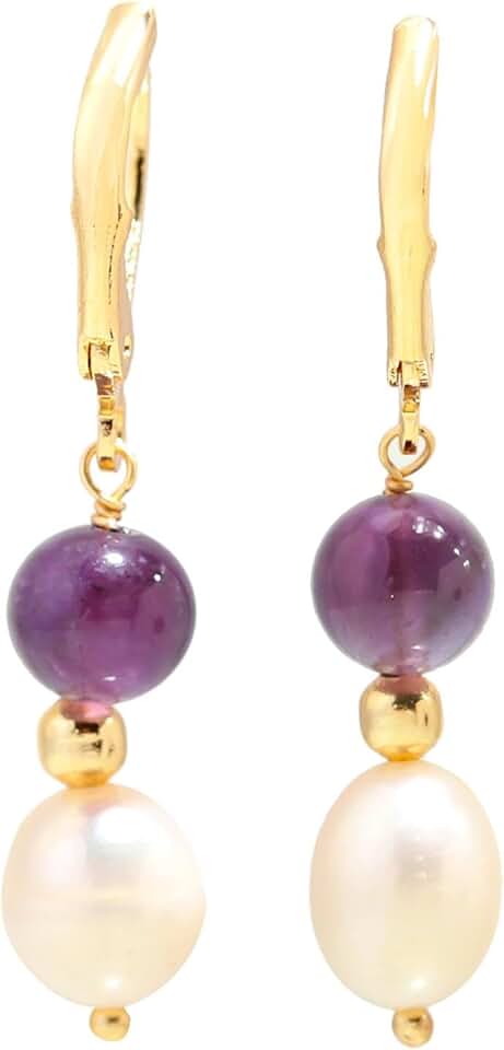 Handmade Freshwater Pearl Drop Earrings for Women