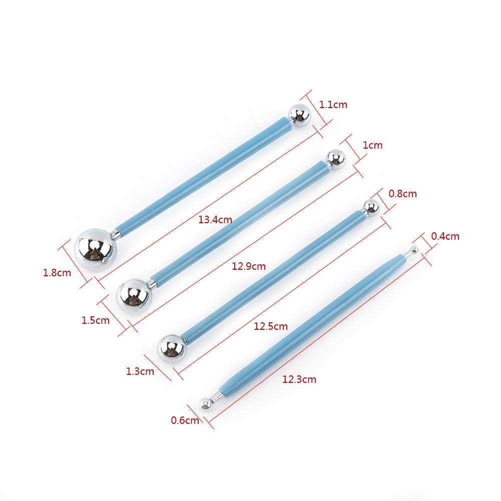 8-Piece Stainless Steel Modeling Ball Tools Set