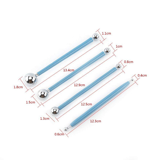 8-Piece Stainless Steel Modeling Ball Tools Set