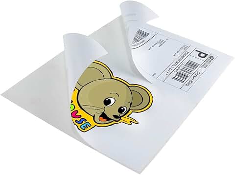 Half Sheet Shipping Labels, 500 Sheets, 1000 Labels