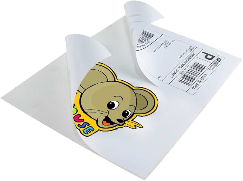 Half Sheet Shipping Labels, 500 Sheets, 1000 Labels