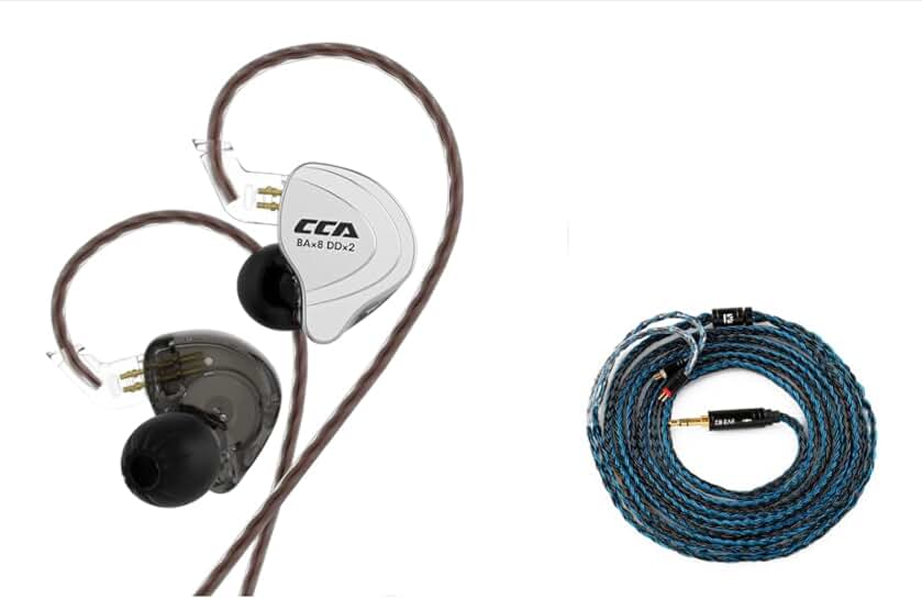 Extra Long Earphone Cable with Hybrid Drivers