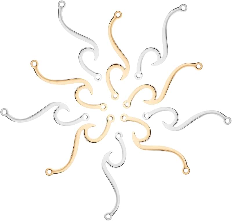 Two-Color Mountain Cloud Wave Steel Link Connectors