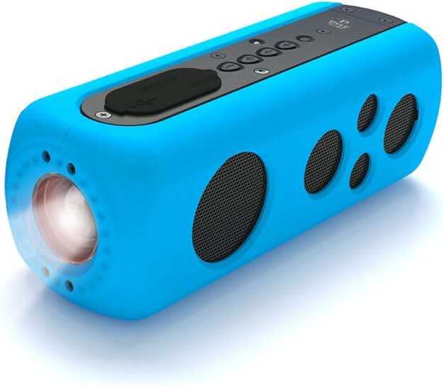 Waterproof Portable Bluetooth Speaker with AUX and Rechargeable Battery