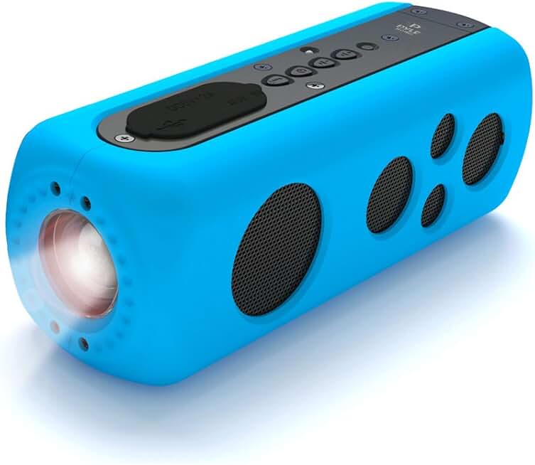 Waterproof Portable Bluetooth Speaker with AUX and Rechargeable Battery