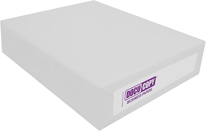 Reinforced 24lb Multipurpose Copy Paper, 8.5" x 11", 3-Hole, 500 Sheets
