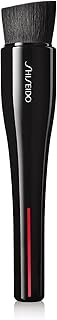 Flat angled foundation brush for precise, streak-free coverage