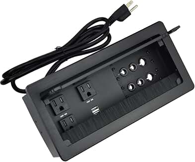 Tabletop Power and Cable Management Box