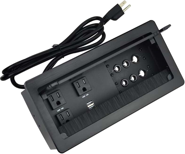 Tabletop Power and Cable Management Box