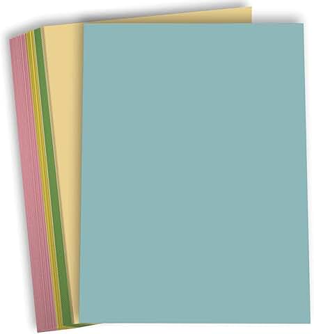 Colored Cardstock Scrapbook Paper, 50 Sheets