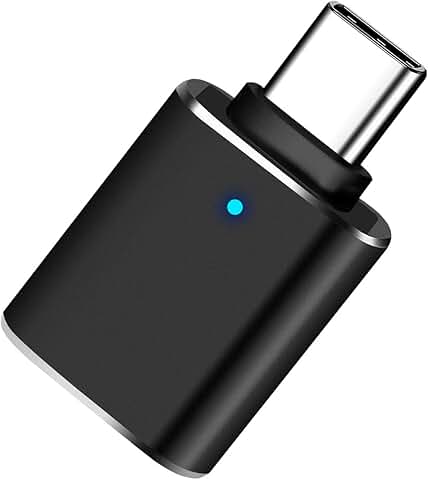 USB C to USB Adapter with LED Indicator