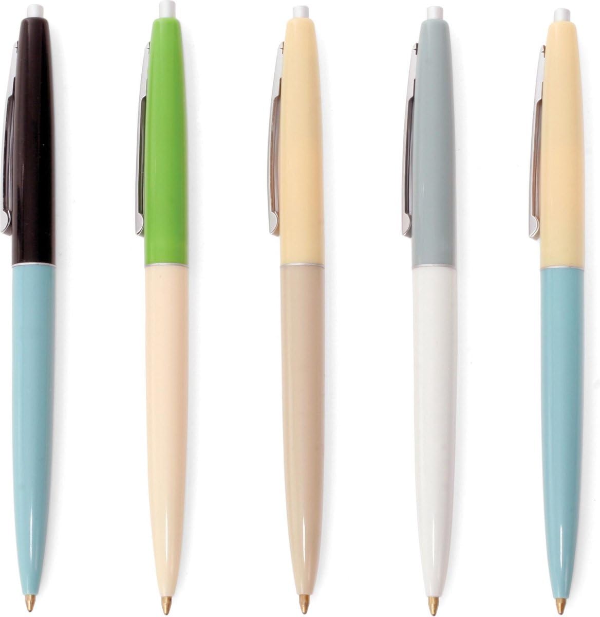 Set of 5 Retro Multi Pens