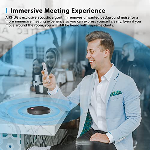 Bluetooth Speakerphone,Conference Speaker with Microphone for Home Office,6 metes HD Voice Pick Up,Advanced Noise Reduction Algorithm,USB-C Plug & Play,Compatible with Zoom,MS Team,Skype,Webex