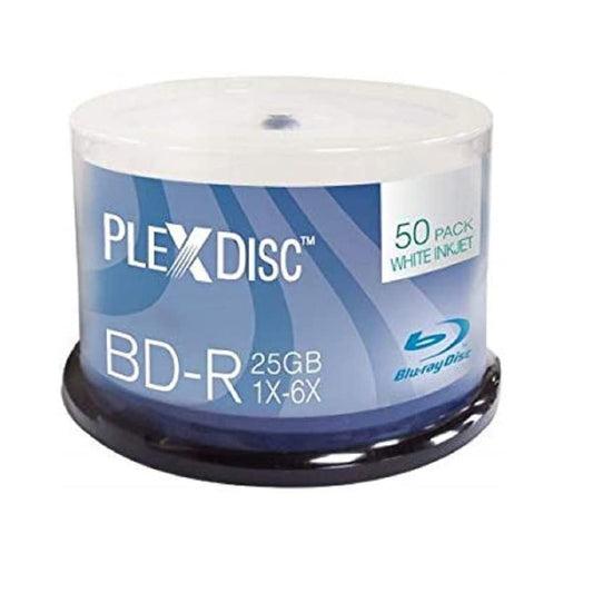 25 GB 6X Blu-ray Recordable Discs, 50 Pack