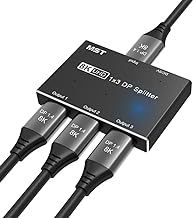 8K DisplayPort Splitter 1 in 3 Out 8K@30Hz 4K@120Hz